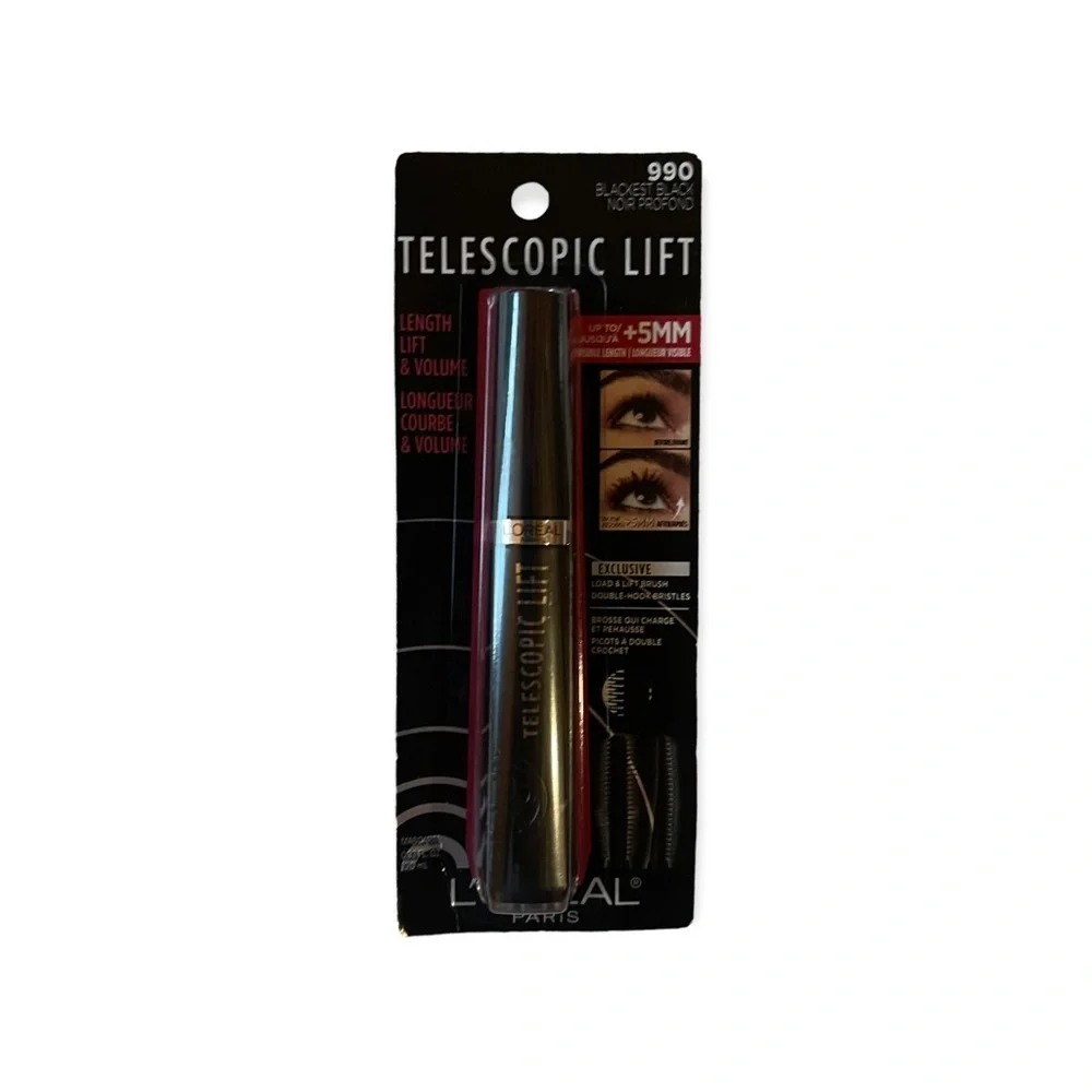 LOREAL Blackest Black Telescopic Lift Mascara NWT